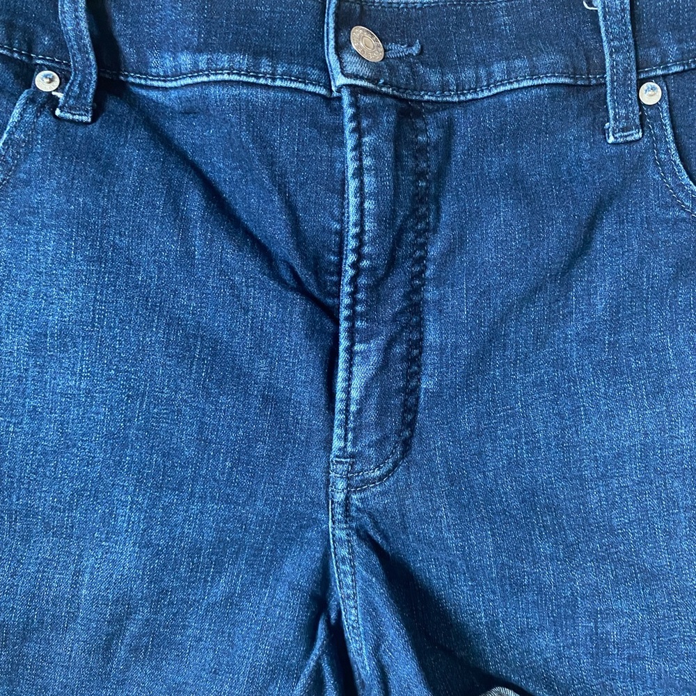 Express Mid Rise Jean Shorts - Picture 2 of 5